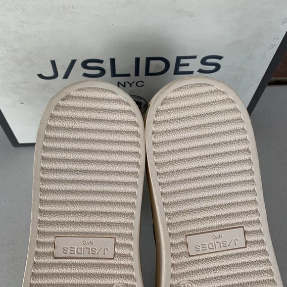 J/Slides Hype Taupe Nubuck High top Slip on Platform Sneakers Women's US Sz 8.5M - Picture 7 of 10